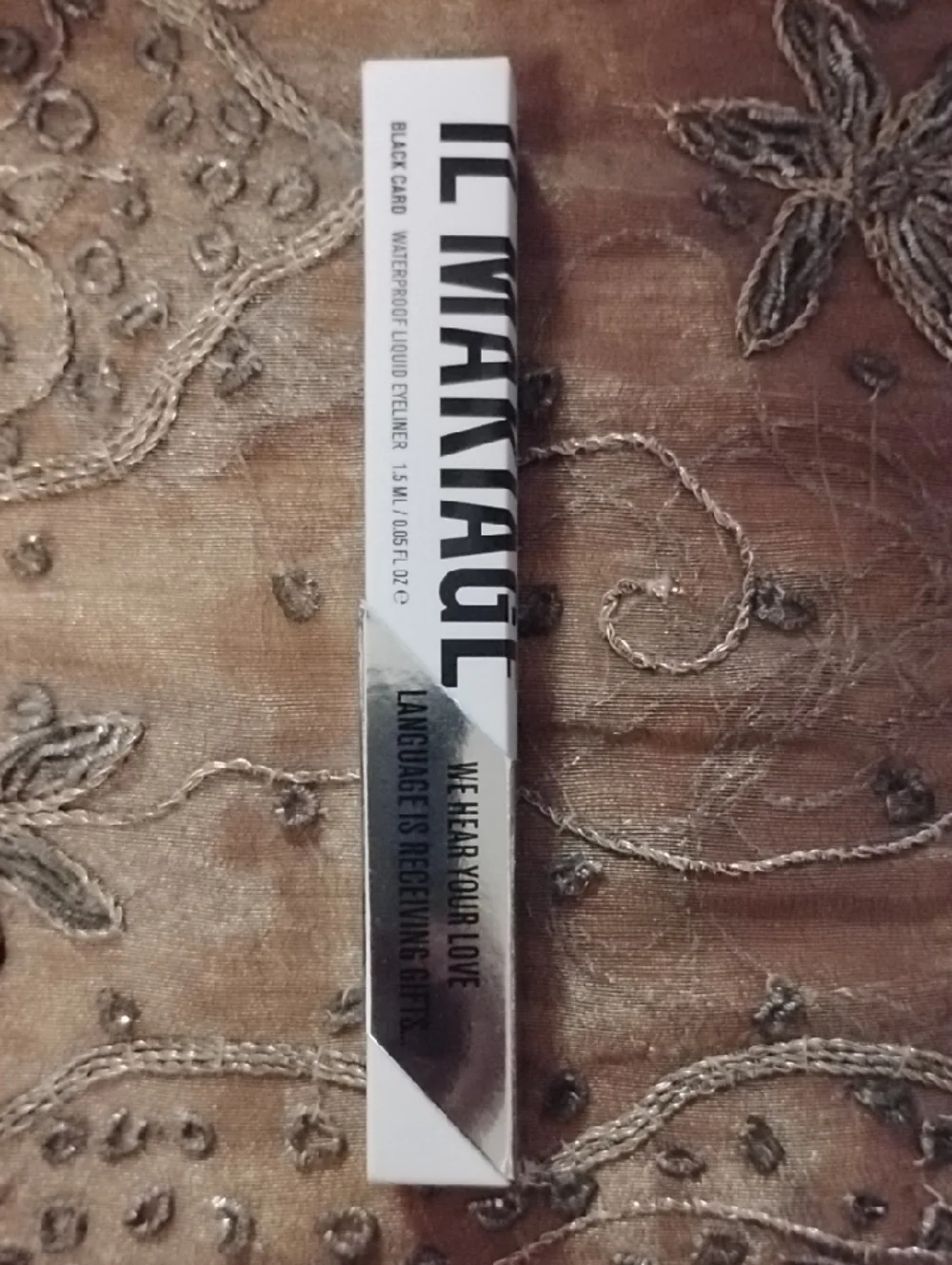 Il Makiage Waterproof Liquid Eyeliner .05 Fl Oz Black Card NIB